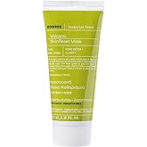 KORRES Santorini Grape Skin Refining Mask with Volcanic Sand, Pore Refining, with Activated Carbon Capsules & Salicylic Acid 