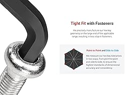 TEKTON Short Arm Ball End Hex L-Key Set with