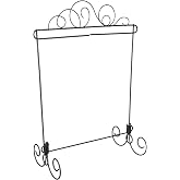 Ackfeld ACK89727 Grey/Silver Meandering Single Table Stand, 11.5" x 11.5"