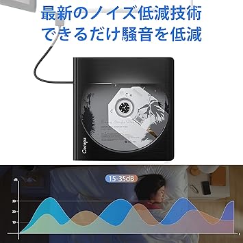 Amazon Co Jp Cocopa Usb 3 0外付け Dvd ドライブ Dvd プレイヤー ポータブルドライブ Cd Dvd読取 書込 Dvd Rw Cd Rw Usb3 0 2 0 Window Mac Os両対応 高速 静音 超スリム ブラック Black パソコン 周辺機器