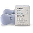 Method Bar Soap, Simply Nourish, Coconut, Rice Milk + Shea Butter notes, Plastic Free, 2 bars, 5oz each