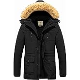 WenVen Men's Hooded Warm Coat Winter Parka Jacket