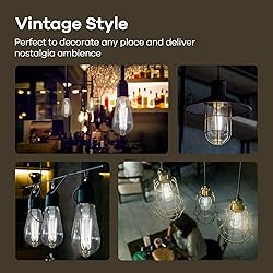 Linkind Edison Light Bulbs Dimmable, 60W Equivalent