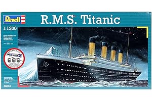Revell 75804 Starter Kit R.M.S. Titanic 1:1200 Scale Unbuilt Plastic Model Kit with Accessories