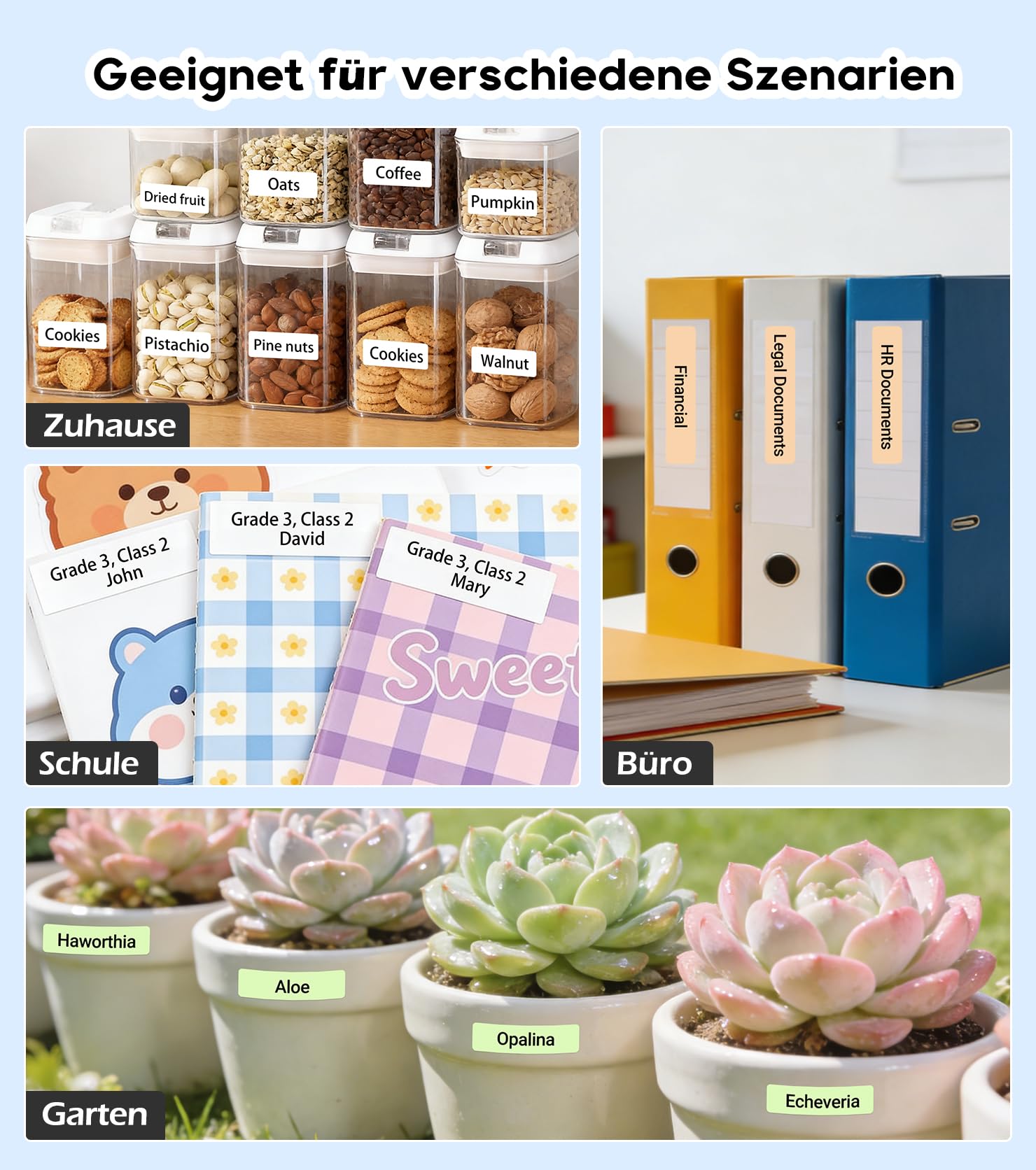 ORGBRO X1 Etikettendrucker, Etikettiergerät Mini Bluetooth Thermal Labeldrucker Selbstklebend Beschriftungsgerät, Tragbarer Label Maker für iOS/Android, Etikettiermaschine für Zuhause, Büro (Schwarz) 6