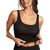 SOULVOR Women's Natrelax Pajamas Tops Sleeveless Modal Ribbed Tank Fitted T-Shirt Sleep Comfort Sleepwear Lounge Shirt