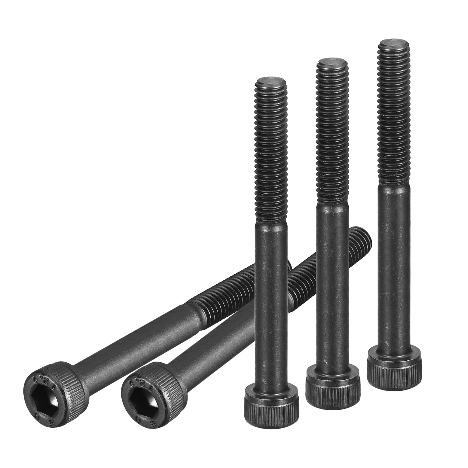 DTGN M6x60mm Socket Head Cap Screws Bolts, 20Pcs 12.9 Grade Alloy Steel, Metric Machine Hex Socket Screw, Hex Drive, Black Oxide Finish, UNC Coarse Thread Partially Threaded