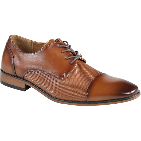 Amazon.com | Guess Men's Sameer Oxford, Medium Brown 120, 7 | Oxfords