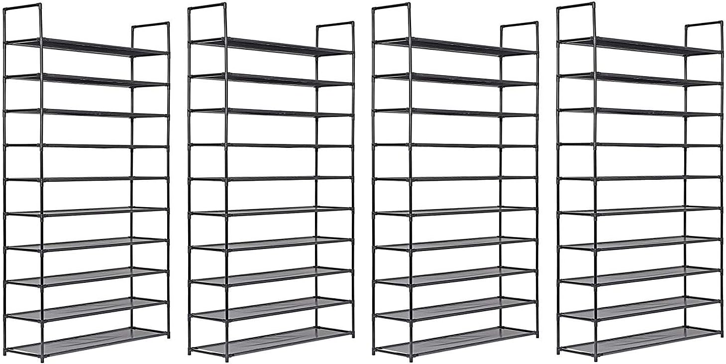 Best Muscle Rack 4-Level Shoe Rack (Black)