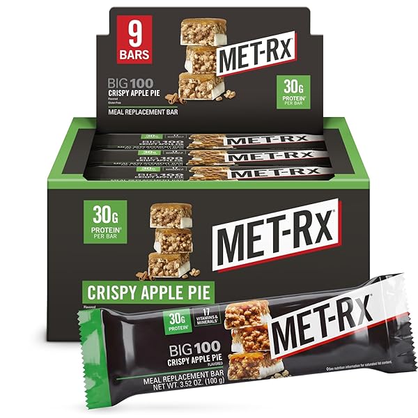 MET-RX BIG 100 COLOSSAL PROTEIN BARS, CRISPY APPLE...