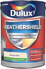 Dulux Weathershield Smooth Masonry Paint Magnolia 5L view 2