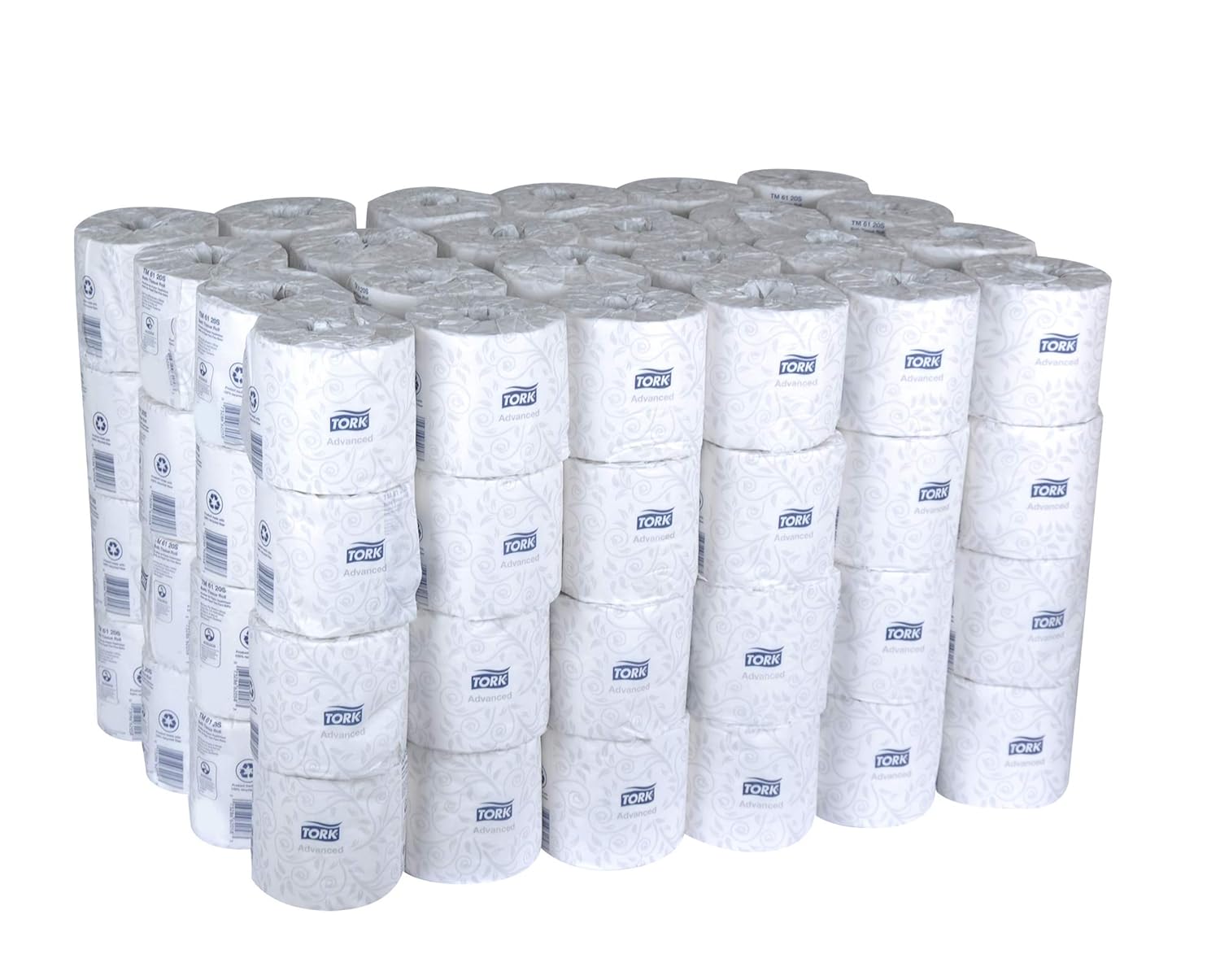 Tork Advanced TM6120S Bath Tissue Roll, 2-Ply, 4" Width x 3.75" Length, White (Case of 96 Rolls, 500 Per Roll, 48,000 Sheets): Industrial & Scientific