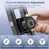 vannect 2026 Foldable Exercise Bike 16 Resistance Levels Heart Rate LCD Display view 3