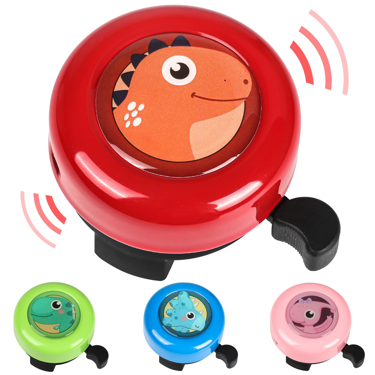 Photo 1 of VICTGOAL Bike Bell for Kids with Loud Clear Sound, Bicycle Bell Scooter Bike Horn Ringtone Alert Cute Cycling for Toddler Children Boys Girls (Red)