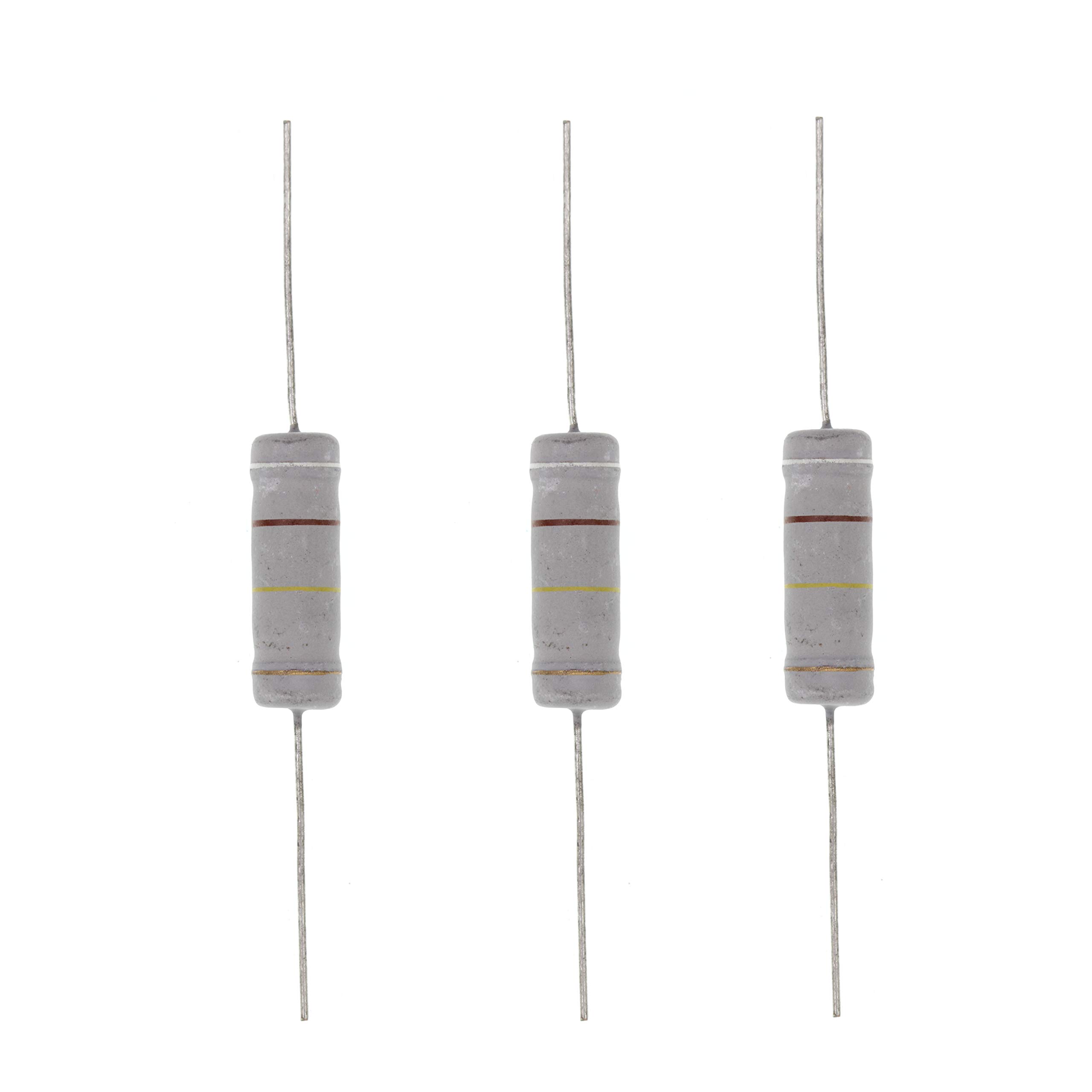 HUABAN 10PCS 5W 5 Watts 910K 910K Ohm 5% Metal Oxide Film Resistor