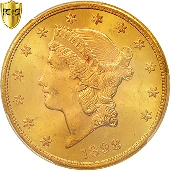 1898 S Liberty Head 20 Double Eagle Pcgs Ms64 At Amazons