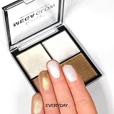 Technic Mega Glow Highlighter Palette 4 Shimmer Powders 10g Vegan view 5