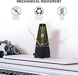 LEKATO Mechanical Metronome Classic Pyramid Black PPS Precision 0.99% view 4