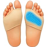 Metatarsal Pads for Men & Women – 1 Pair (2 Sleeves) Gel Cushions for Ball of Foot Pain Relief, Morton’s Neuroma, Metatarsalg
