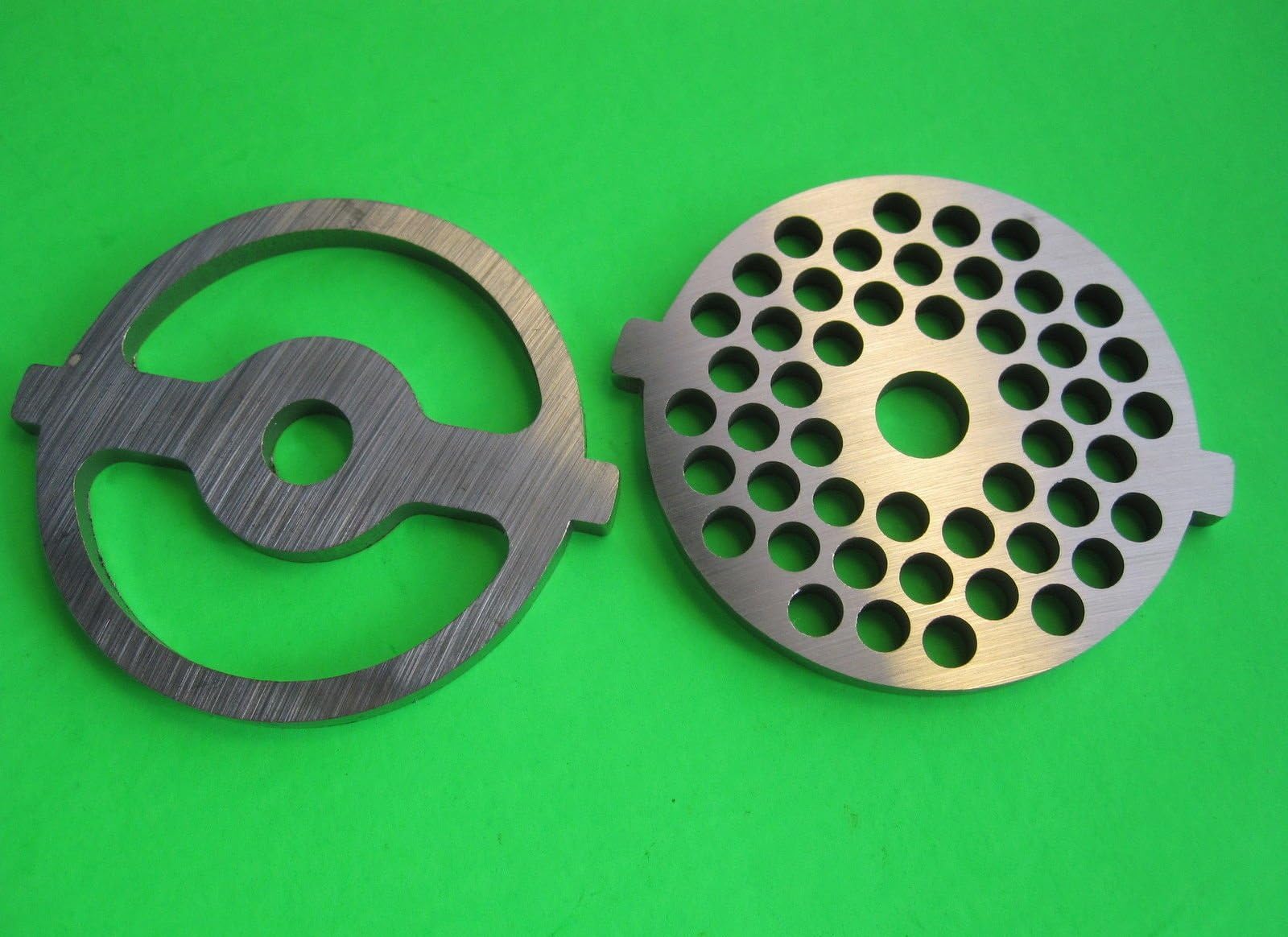 2 Pc Meat Grinder Sausage Plate for New Style FGA Kitchenaid Mixer Food Chopper