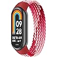LEIXIUER Braided Solo Loop Band for Xiaomi Smart Band 9 8 Strap Women Men,Soft Elastic Nylon Replacement Wristband for Xiaomi Mi Strap 9/8