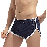 AIMPACT Mens Mesh Booty Shorts 3 Inch Sexy Smooth Lounge Active Shorts Ranger Panties