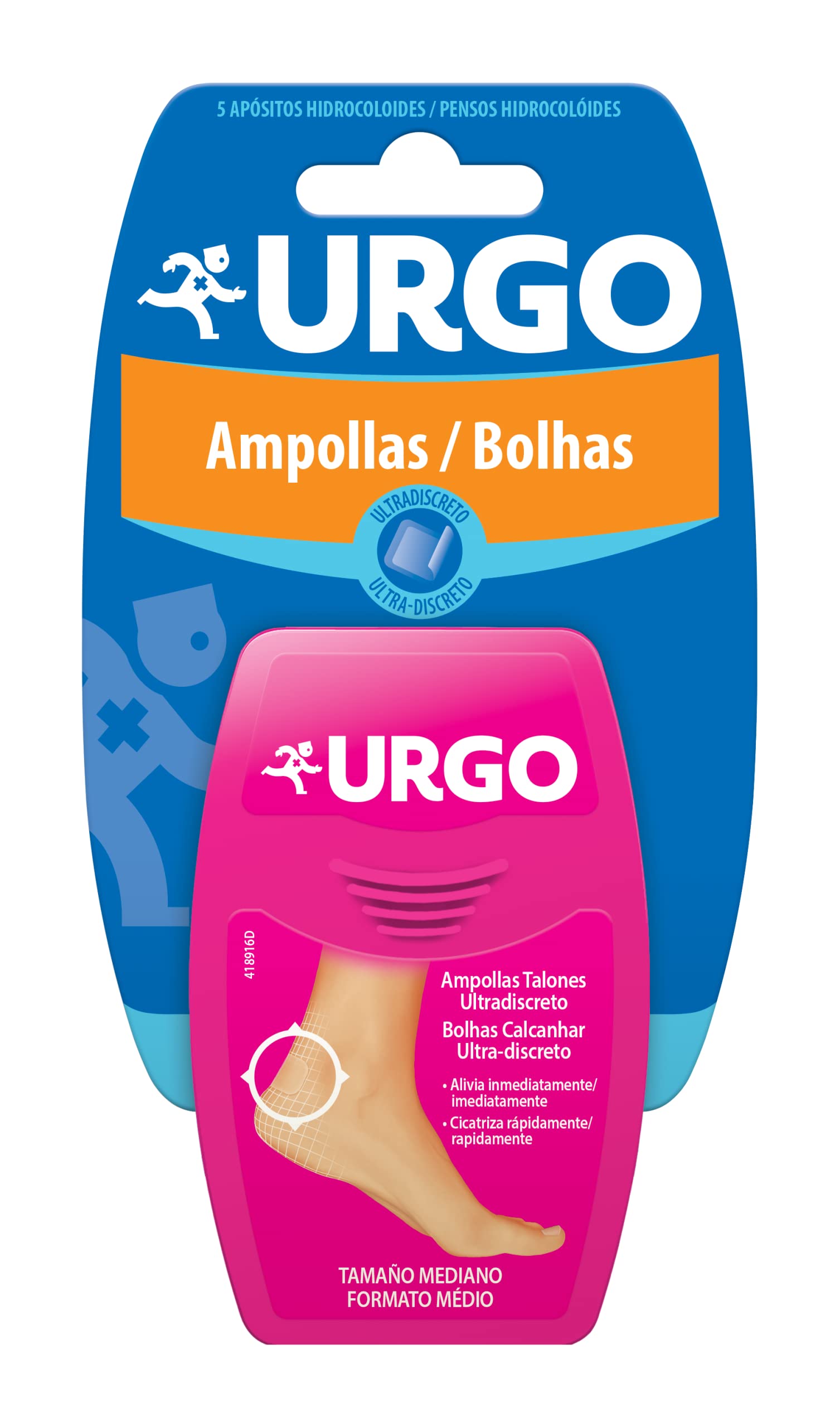 Urgo Urgo Ultra Discreet Heel Blisters 5 Posites Gel 200 g