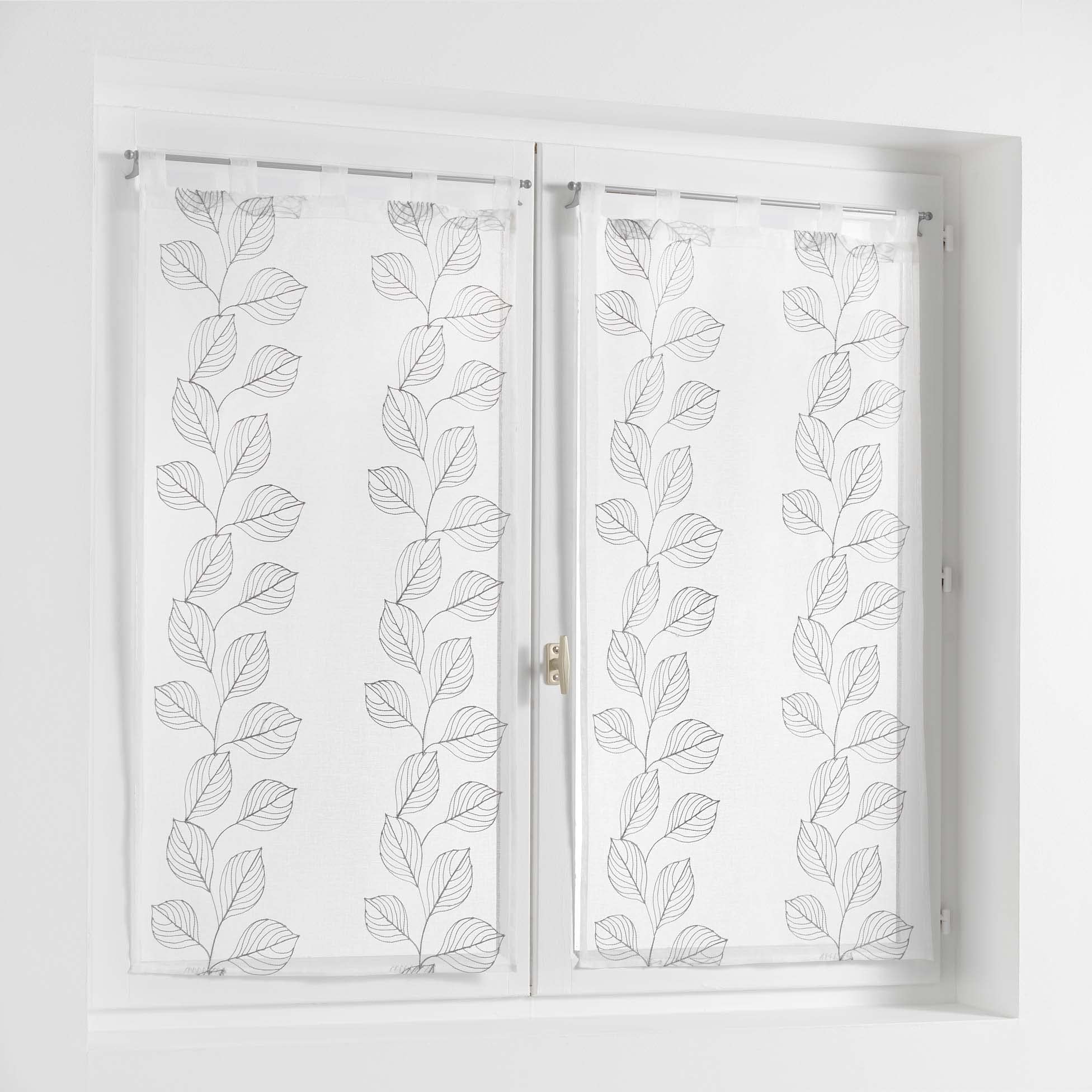 Douceur d'Intérieur, FRESH LIBERTY GREY SAND PRINTED CURTAINS WITH FRINGE 140 X 240 CM