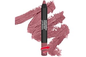 Mirabella Velvet Lip Liner Pencil, Forever - Creamy & Long Lasting Matte Lip Crayon - Lip Liner & Crayon Stick - Flawless Finish, Smudgeproof & Easy-To-Use - Paraben & Gluten Free