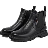 Jiamolen Mens Chelsea Boots Men Ankle Boots Slip on Boots for Men Casual Dress Boots