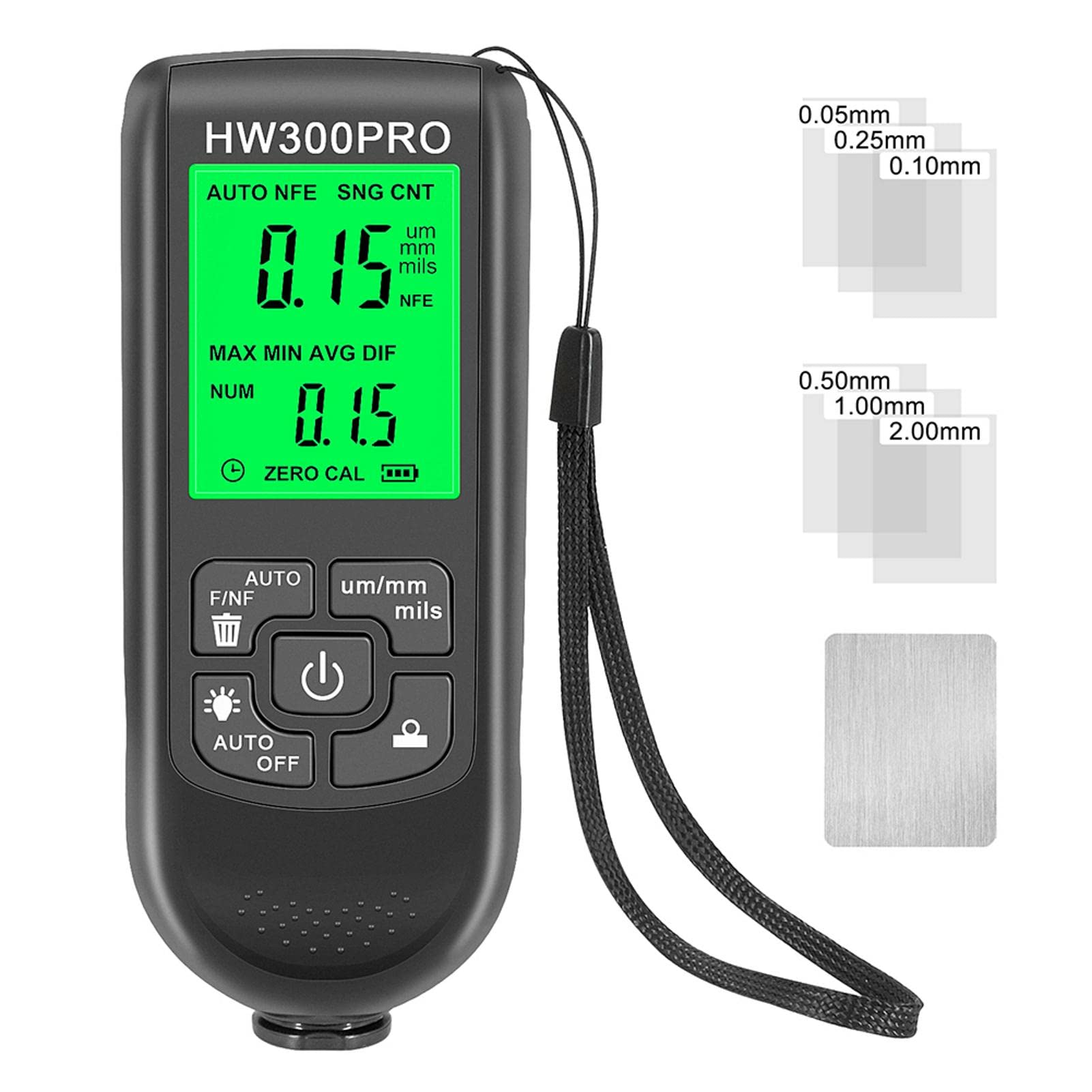QKDS Paint Thickness Gauge, Digital Meter for Automotive Coating ...