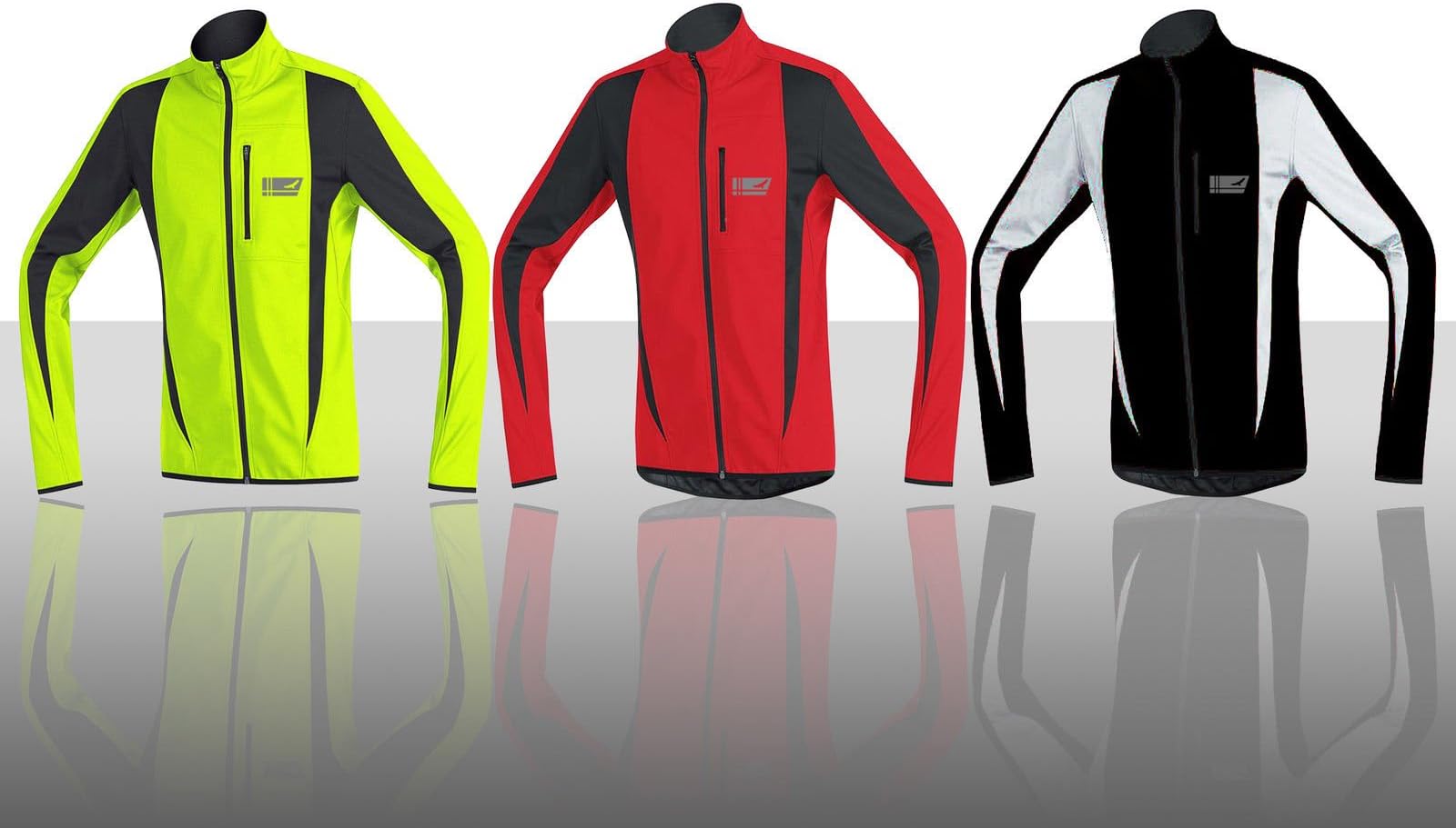 ProAthletica Men's Winter Soft-Shell Jacket Professional Cycling, Running,Wind Stopper