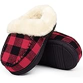 Toddler Kids House Shoes Slippers with Memory Foam Fuzzy and Warm Cozy Comfort Fleece Clog Slip On Sole Protection for Boys Girls Indoor Outdoor