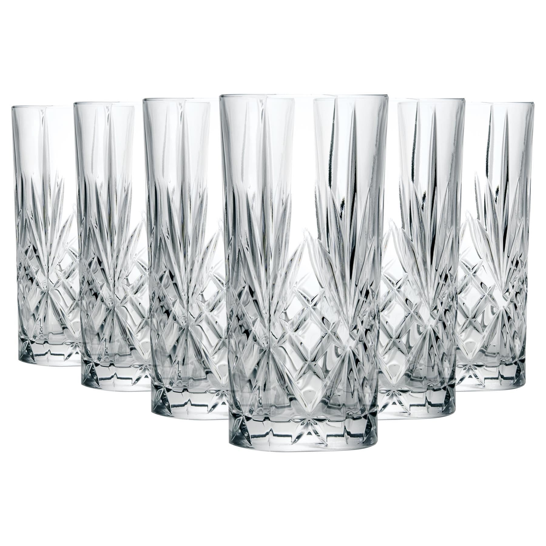 RCR Crystal Melodia Highball Glasses, Set of 6-360ml
