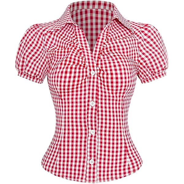 TODAYFUL【美品】Ginghamcheck Puff Blouse Gingham Check Shirred Puff Blouse | Narumiya Official Global