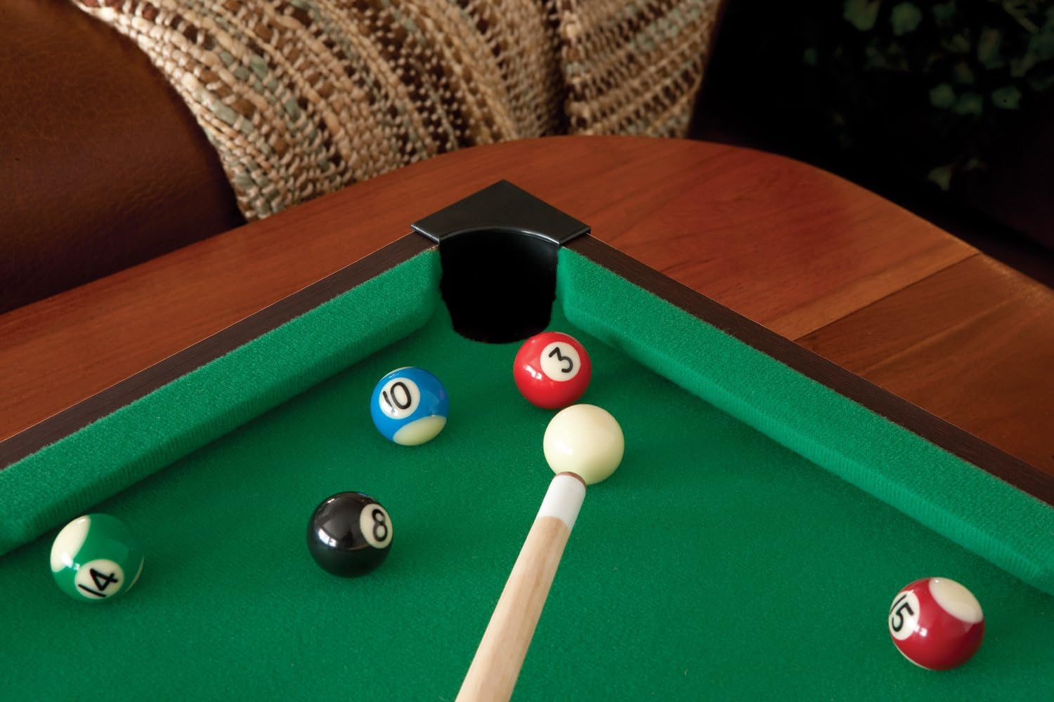 Mainstreet Classics 20-Inch Table Top Miniature Billiard/Pool Game Set : Tabletop Billiards Games : Sports & Outdoors