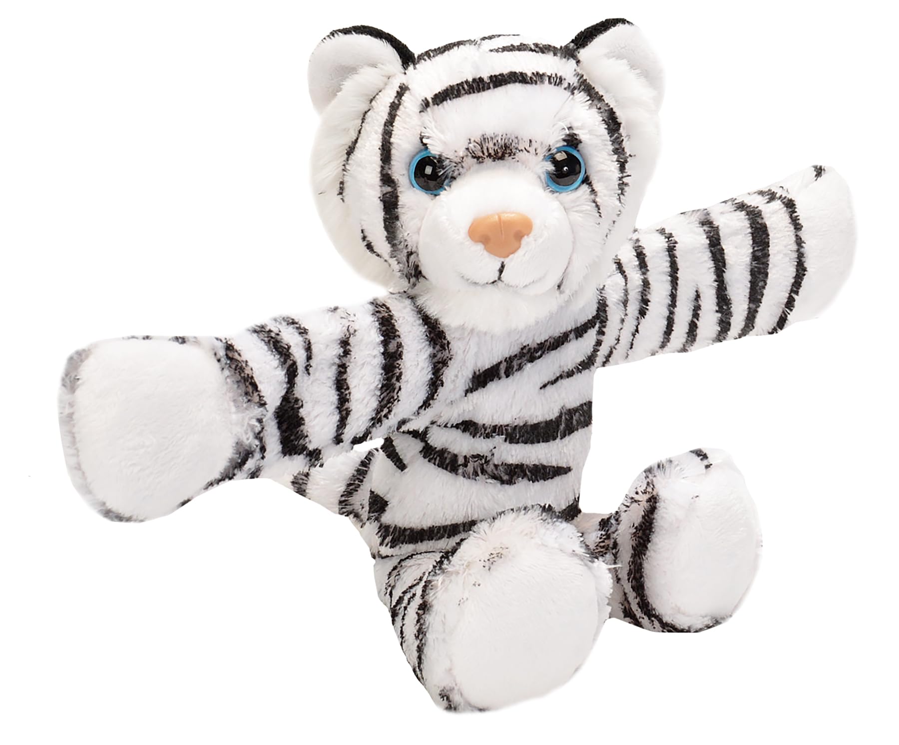 Wild Republic 19560 Huggers Soft Toy Slap Bracelet, Gifts for Kids, White Tiger Plush Toy 20 cm — image 1