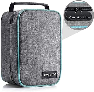 Smell Proof Bag with Combination Lock Odor Proof Stash Case Container for Herbs; Medicine Lock Box Bag Travel Storage Case