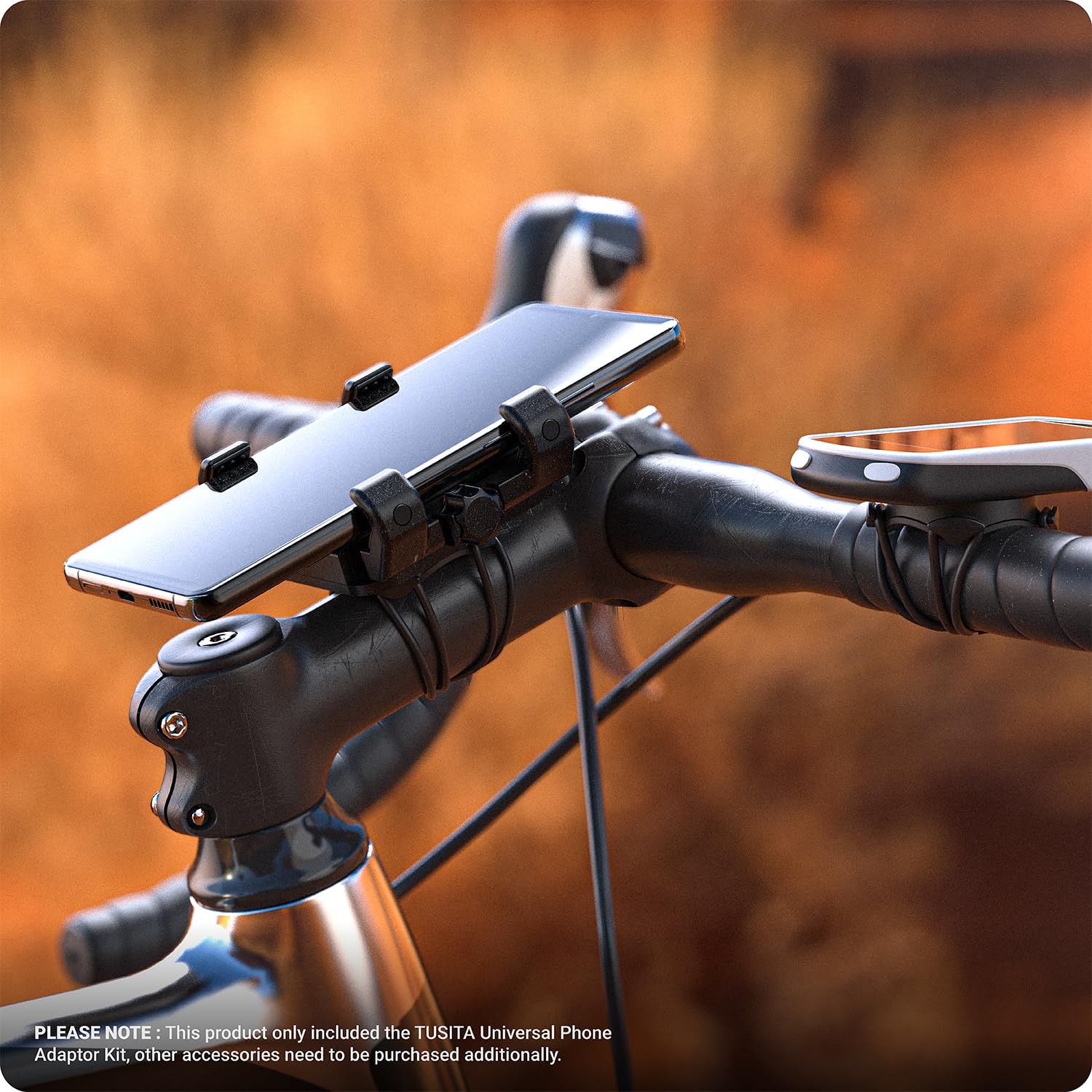 TUSITA Bicycle Phone Holder Compatible with Garmin Mount, 4.0