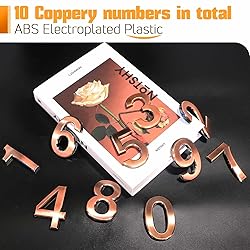 Ranslen 10 Pieces 2.76 Inch High House Numbers