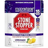 Stone Stopper Drink Mix, Lemonade, Kidney Stone Prevention, Calcium Oxalate Protector, Alkali Citrate Support, Developed by Urologists to Improve Hydration and Support Kidney Health, 15 Day Supply