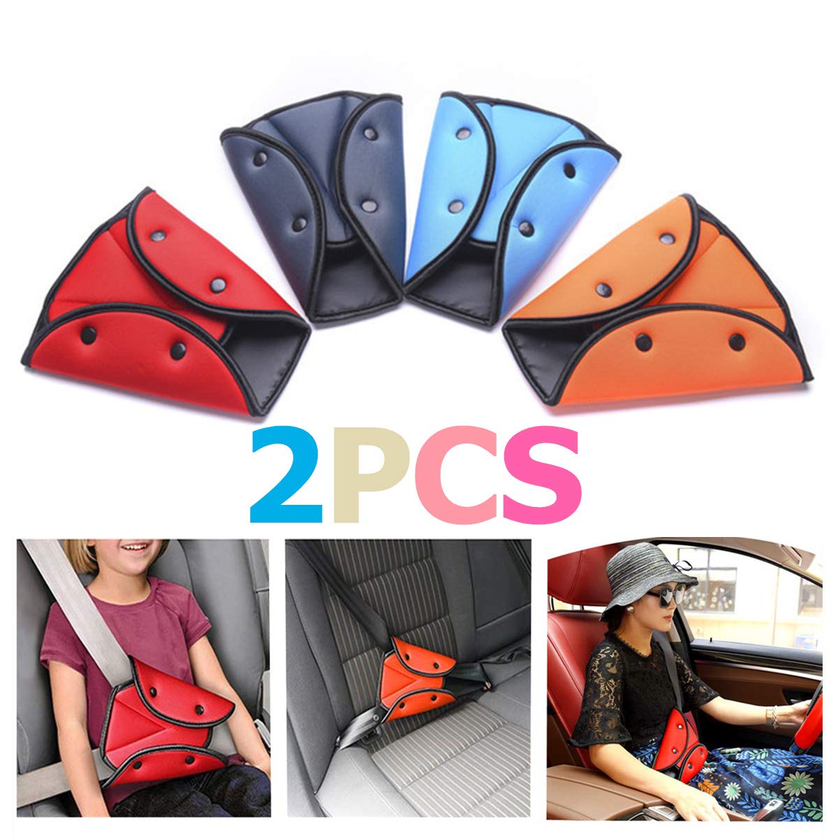 Seatbelt Adjuster, Shoulder Strap Protector Positioner Locking Clip