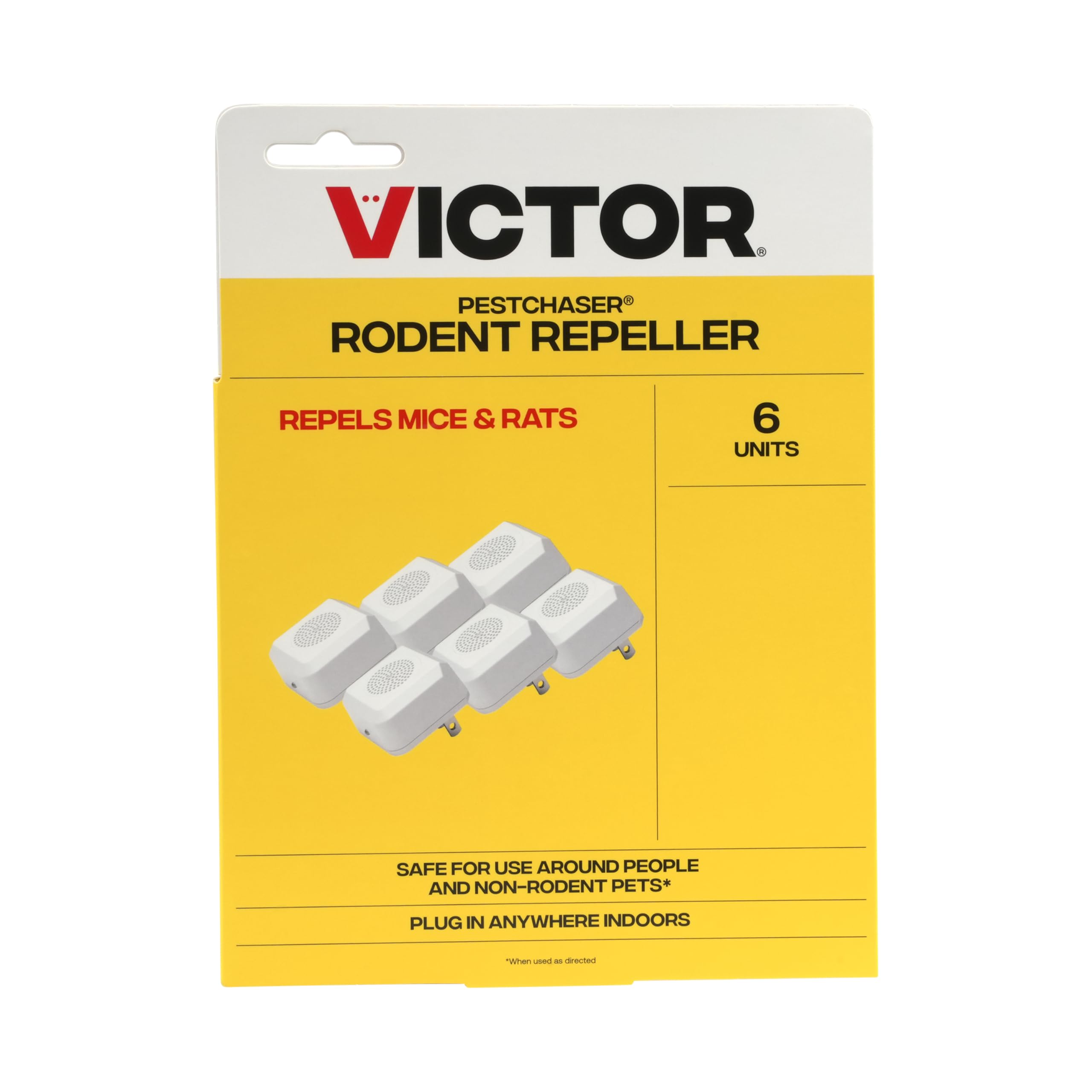 Photo 1 of Victor M756K PestChaser Rodent Repellent with Nightlight - Rodent Repellent Indoor Ultrasonic - Rodent Repeller - Mouse Deterrent Plug in - Mouse Plug in Repellent for House - 6 Count (Pack of 1)