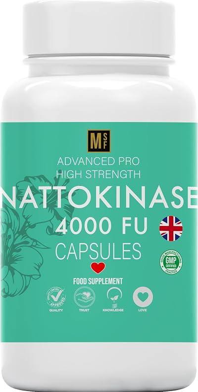 MetaSuperfoods Nattokinase 4000FU 120 Veg Capsules Heart Circulation