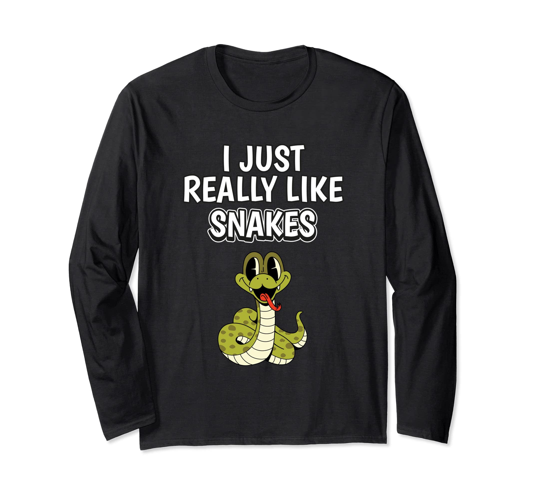 Reptile Quote I Just Really Like Snakes Clothes Snake Long Sleeve T-Shirt