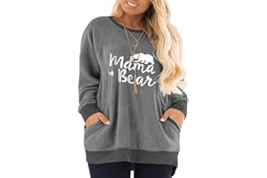 DOLNINE Women's Plus Size Sweatshirts Color Block Long Sleeve Pocket Shirts Tops