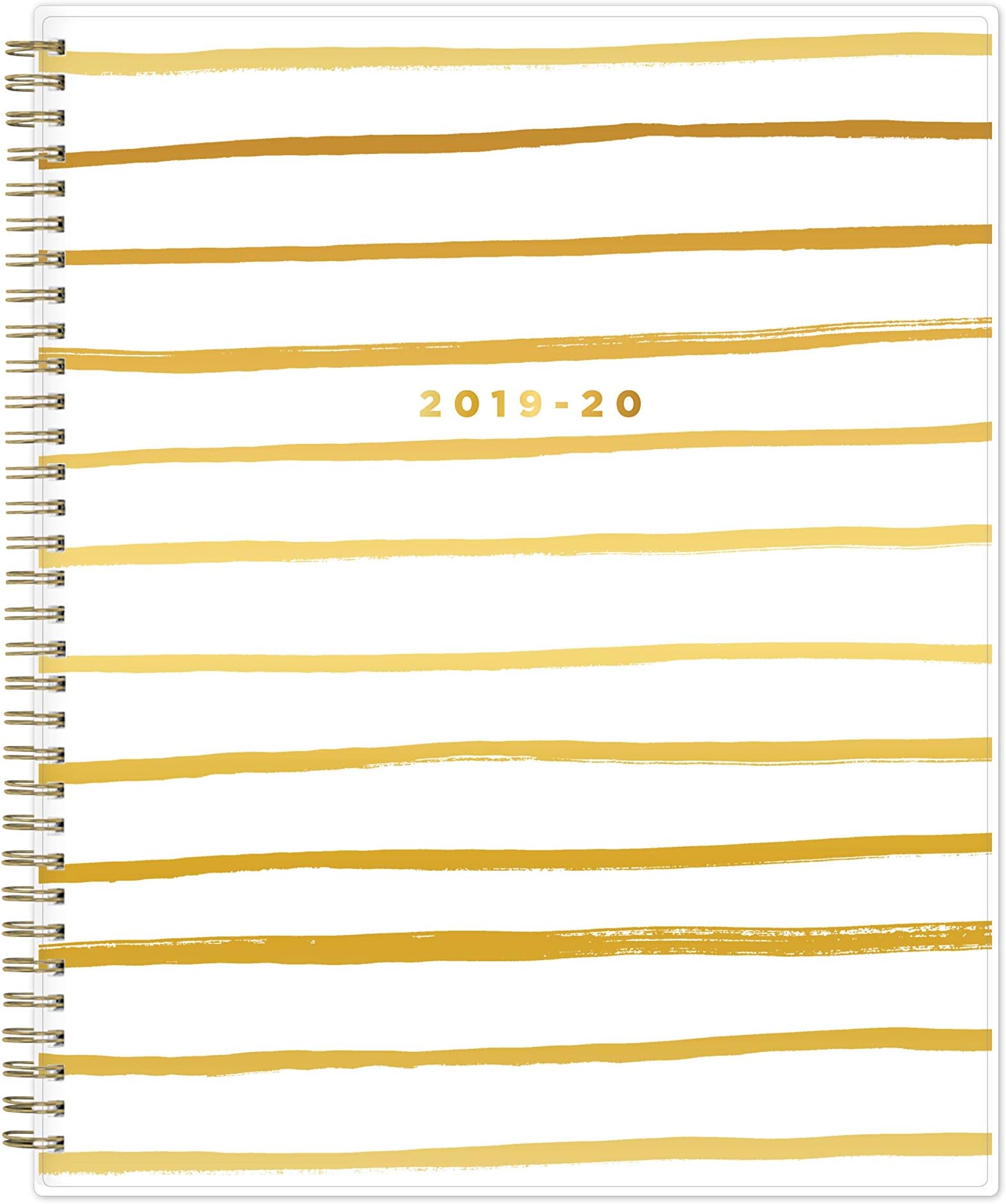 Ashley G for Blue Sky 2019-2020 Academic Year Weekly & Monthly Planner, Flexible Cover, Twin-Wire Binding, 8.5" x 11", Painterly Stripe