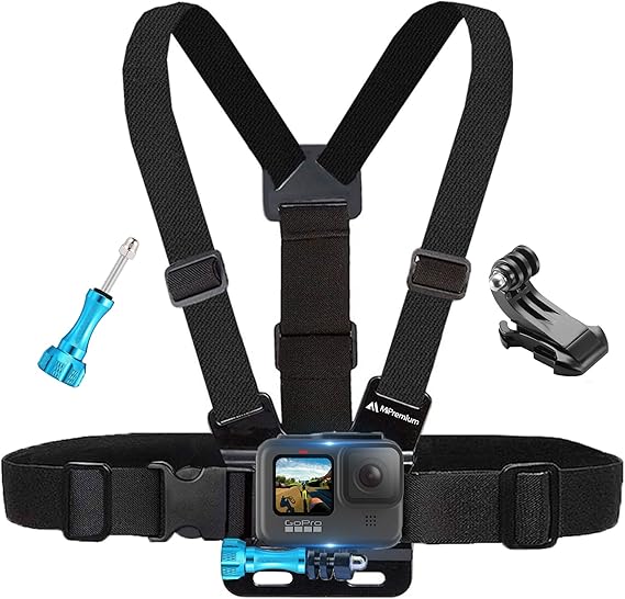 MiPremium Chest Mount harness for hands-free skiing footage