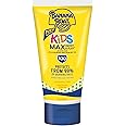 Banana Boat Kids Max Protect & Play Lotion Sunscreen SPF 100, 4oz | Childrens Sunscreen, Kids Sunblock Spray, High SPF, Water Resistant, 4oz