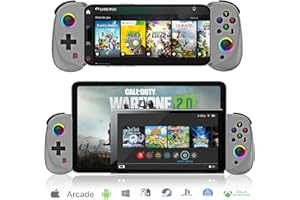 arVin Gamepad Controller for iPad/iPad Mini/iPad Air/Samsung Galaxy Tab/Huawei MatePad/Yoga Tab/iPhone 15/14/Android Phone/PC